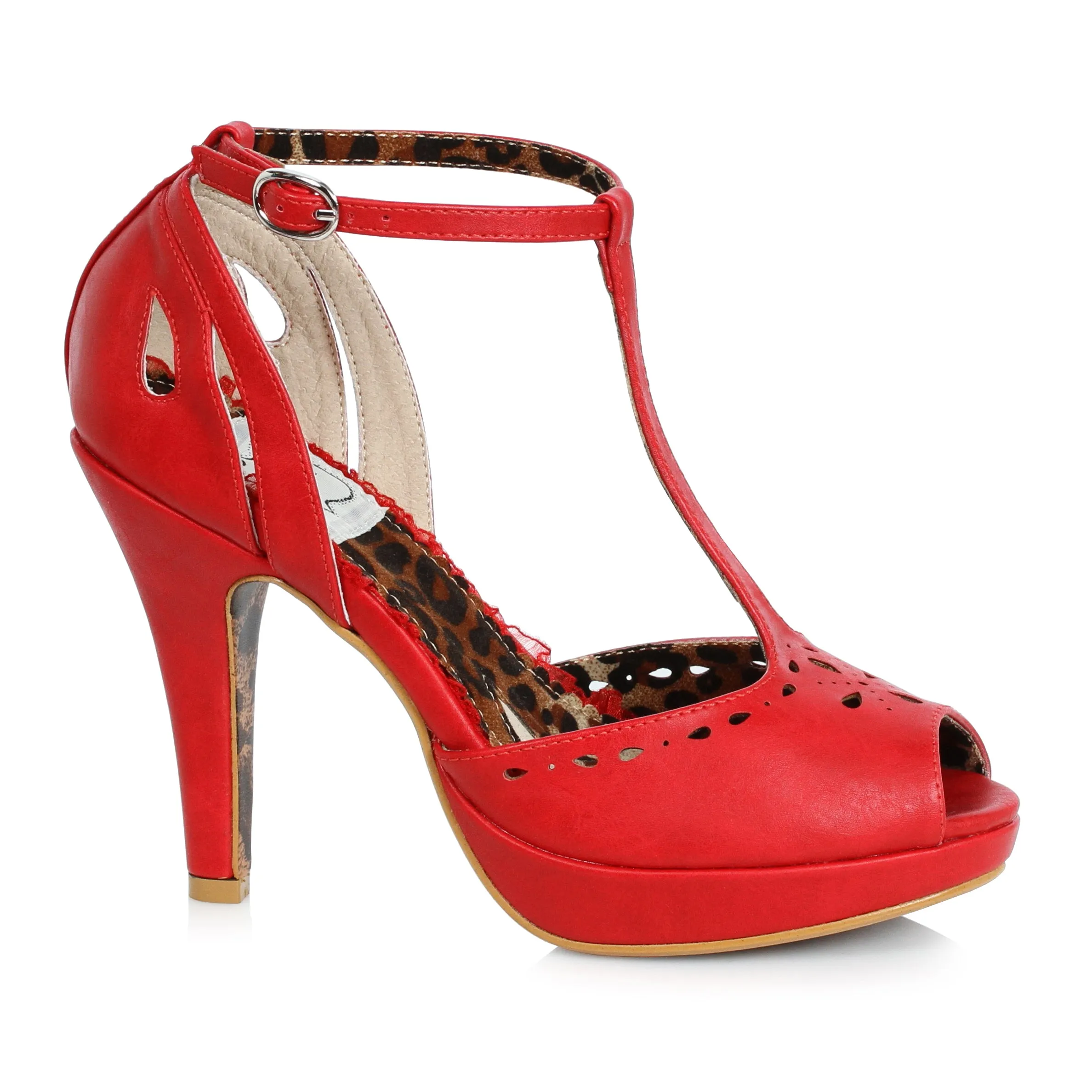 4 T-Strap Peep Toe