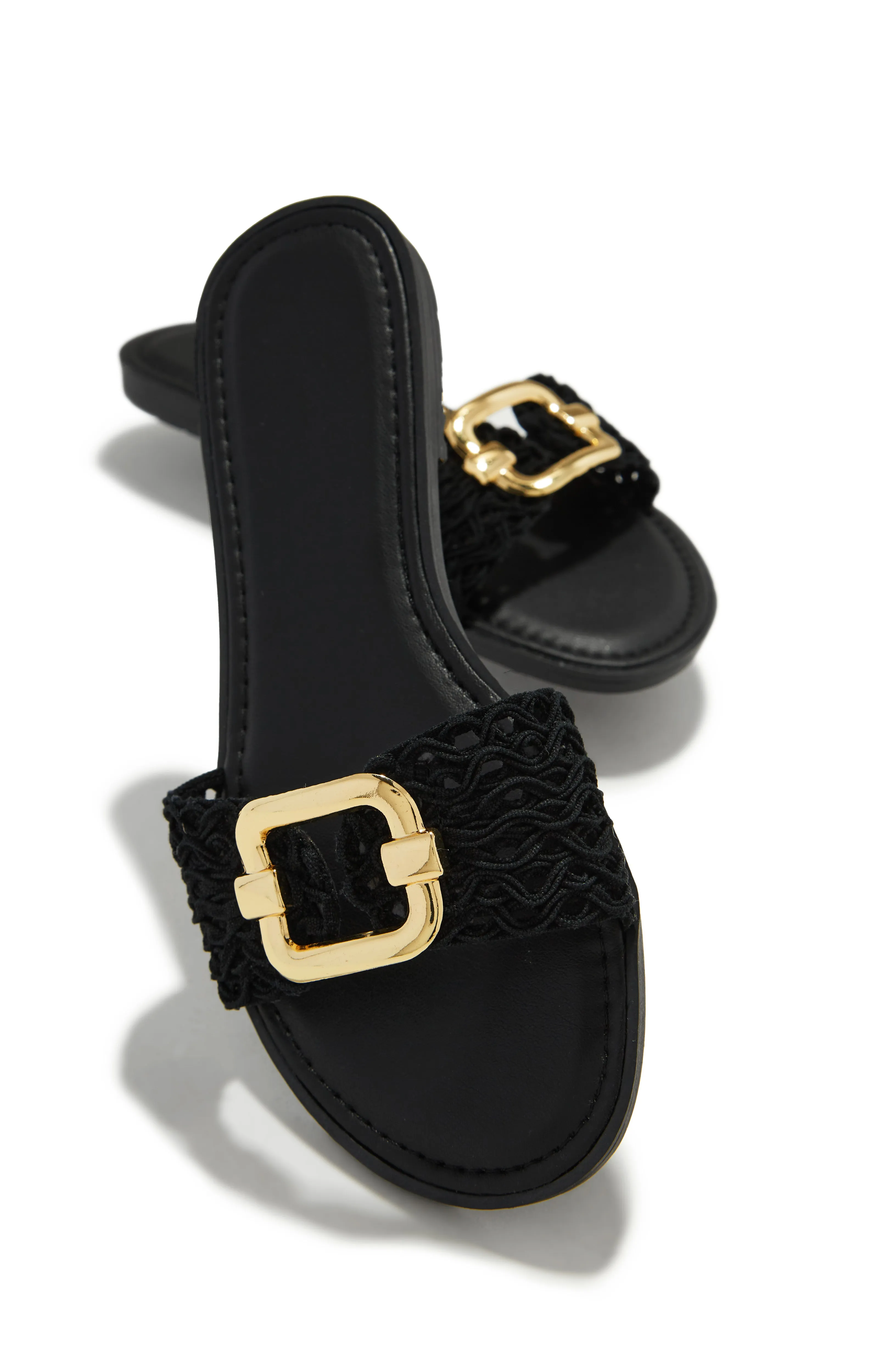 Acapulco Slip On Sandals - Black