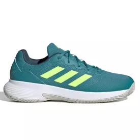 Adidas GameCourt 2 Mens Tennis Shoe (Arctic Fusion/Lucid Lemon/Cloud White)