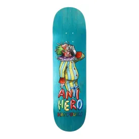 ANTI-HERO KANFOUSH BOZOS 8.5” TRUE FIT SHAPE SKATEBOARD DECK ASSORTED STAINS