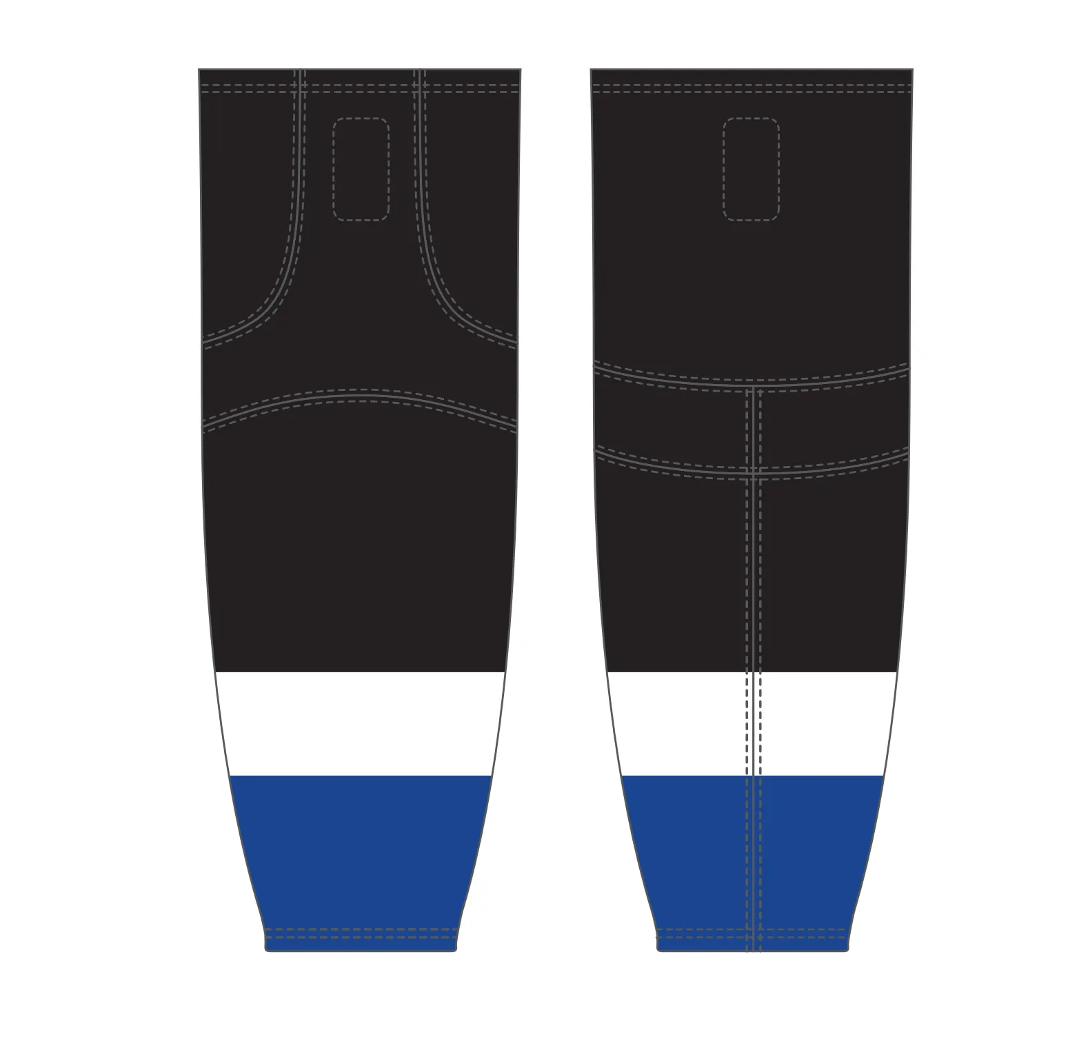 Athletic Knit (AK) HS2100-338 Tampa Bay Lightning Black Mesh Ice Hockey Socks