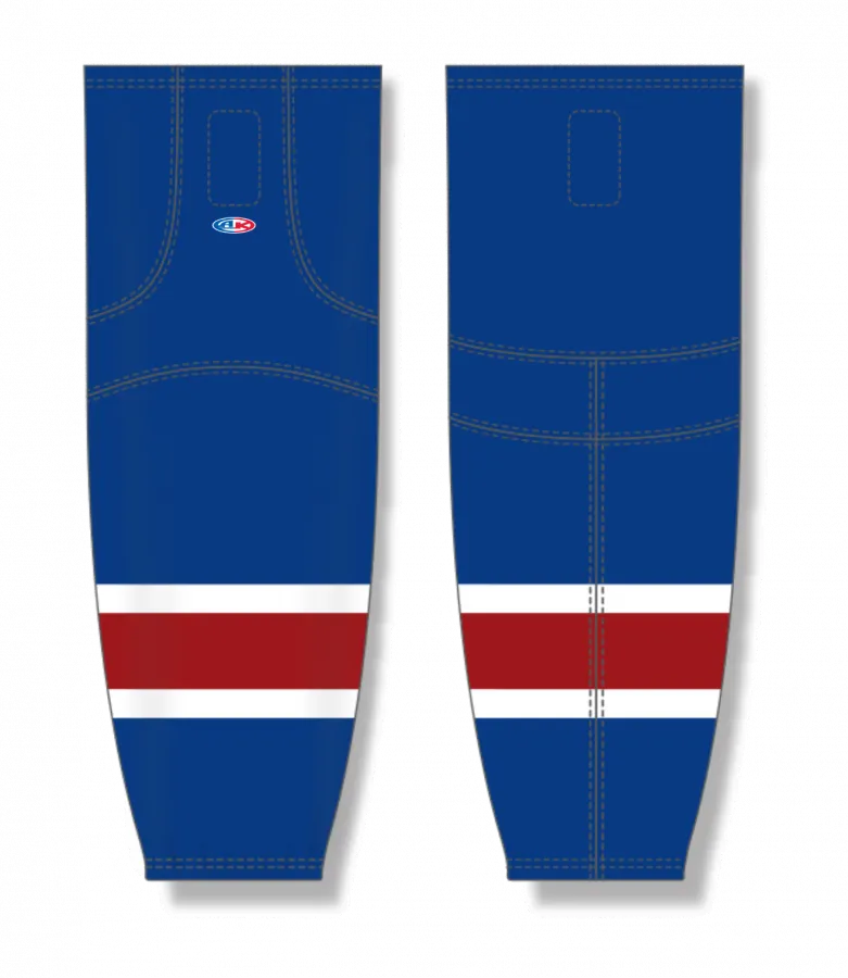 Athletic Knit (AK) HS2100-606 2021 Montreal Canadiens Reverse Retro Royal Blue Mesh Ice Hockey Socks