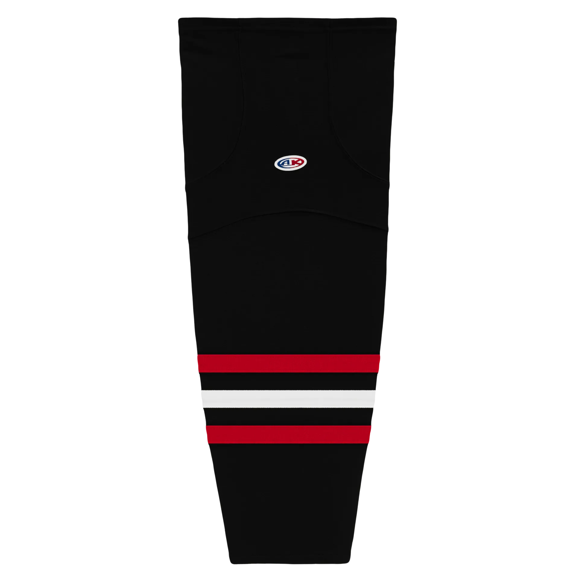 Athletic Knit (AK) HS2100-614 Red Deer Rebels Black Mesh Ice Hockey Socks