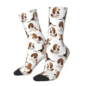 Basset Hound Dog Crew Socks