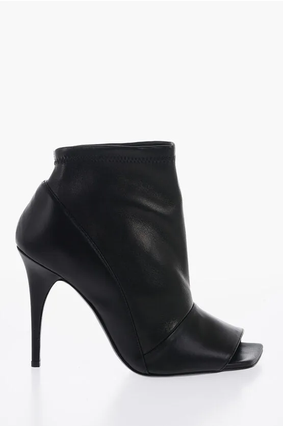 Bruno Frisoni Leather BEAUTY Ankle Boots with Open Toe