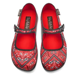 Chocolaticas® BANDANA  Women's Mary Jane Flat