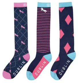 Dublin Rosa 3-Pack Socks