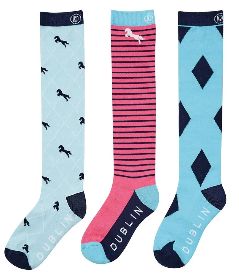 Dublin Rosa 3-Pack Socks