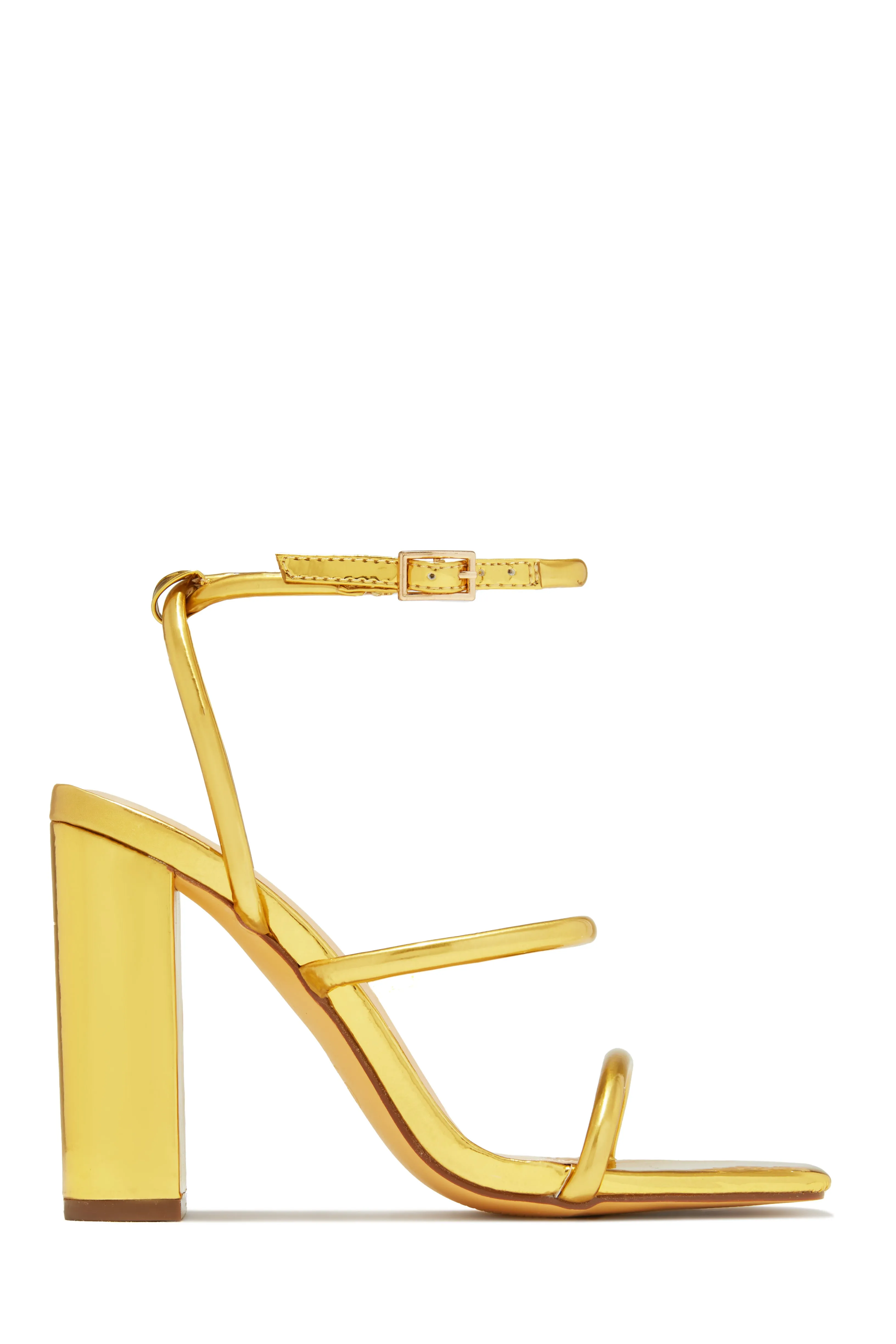 Emalia Block Heels - Gold