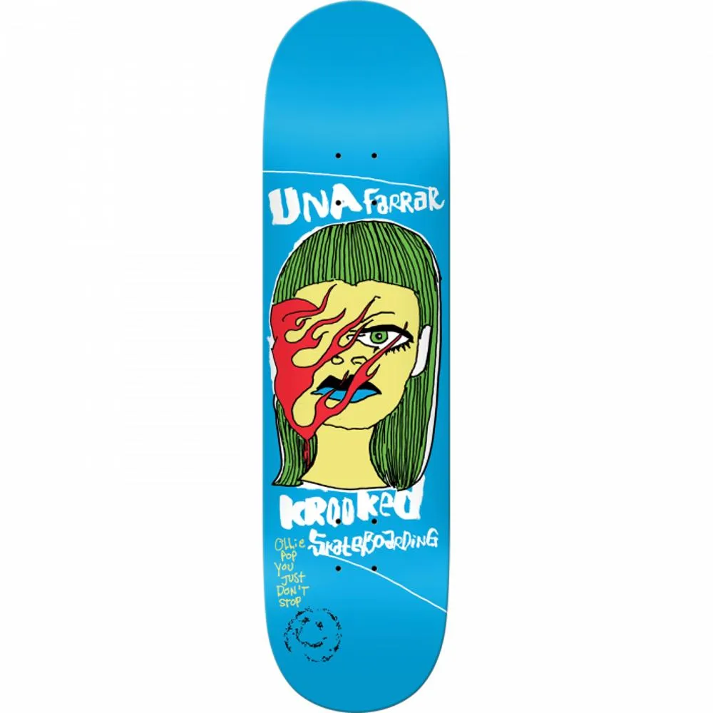 Krooked Farrar Don't Stop 8.38" Blue Skateboard Deck