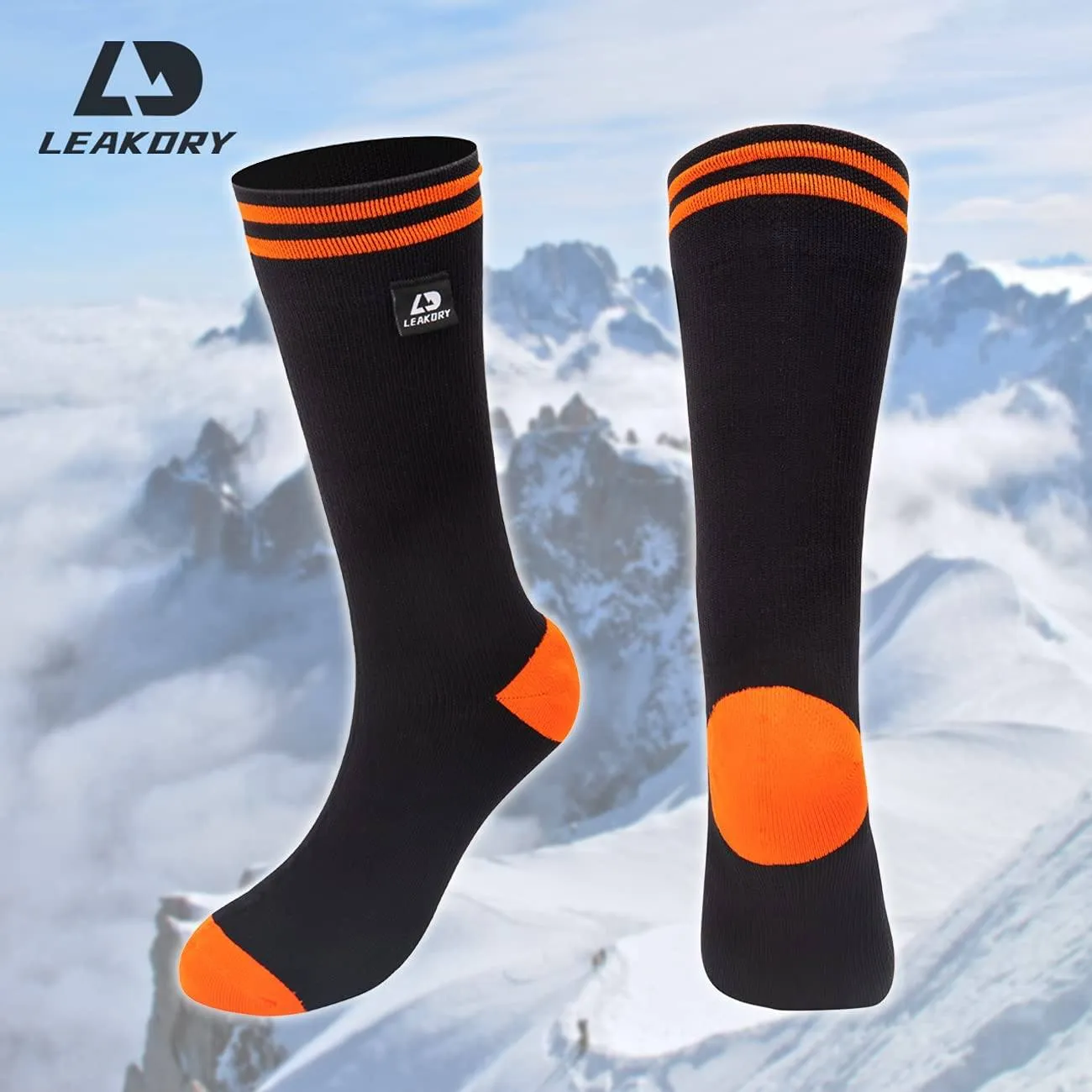 LEAKDRY Waterproof Breathable Mountaineer Socks Mid-Calf Thermal