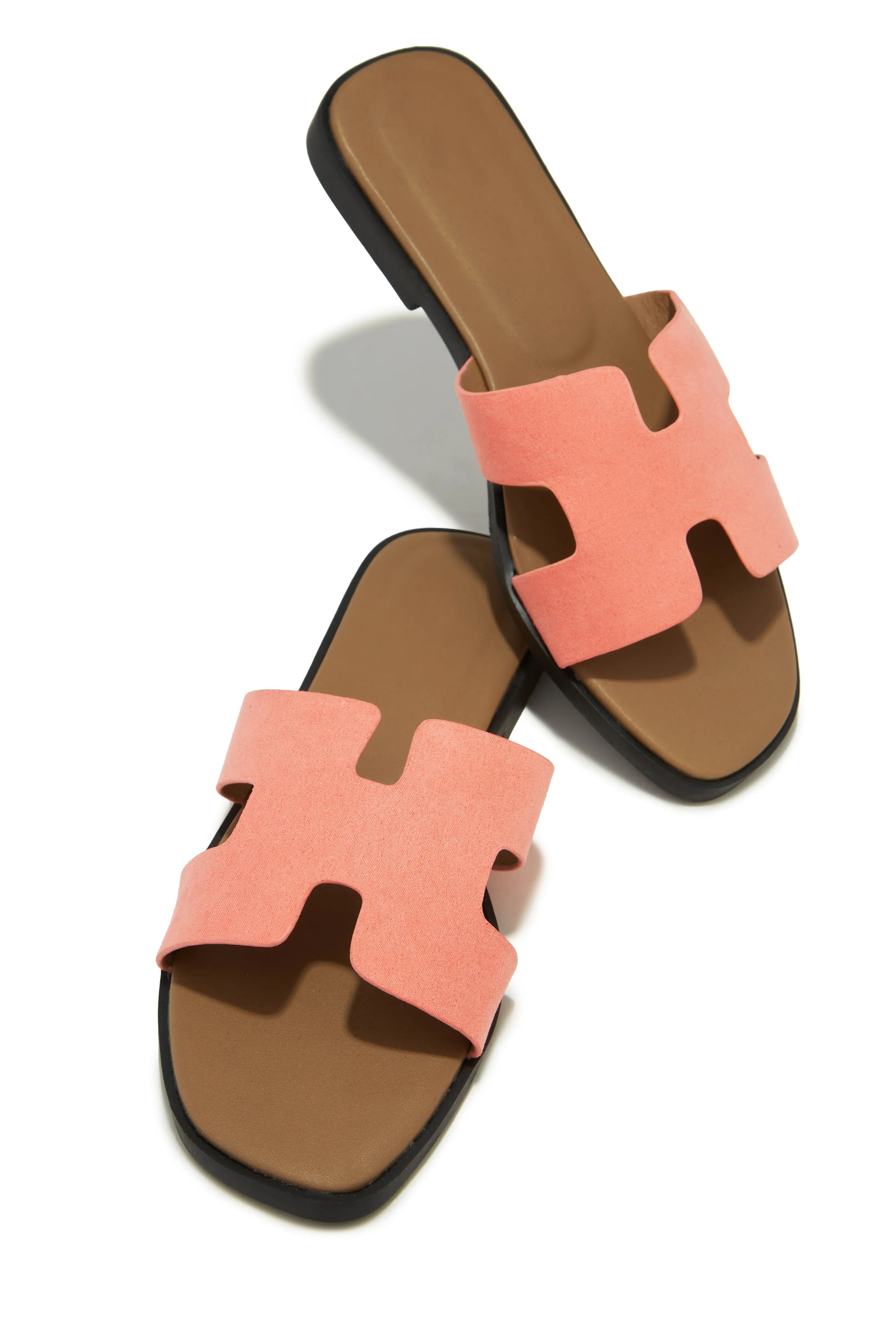 Lucy Slip On Sandals - Coral