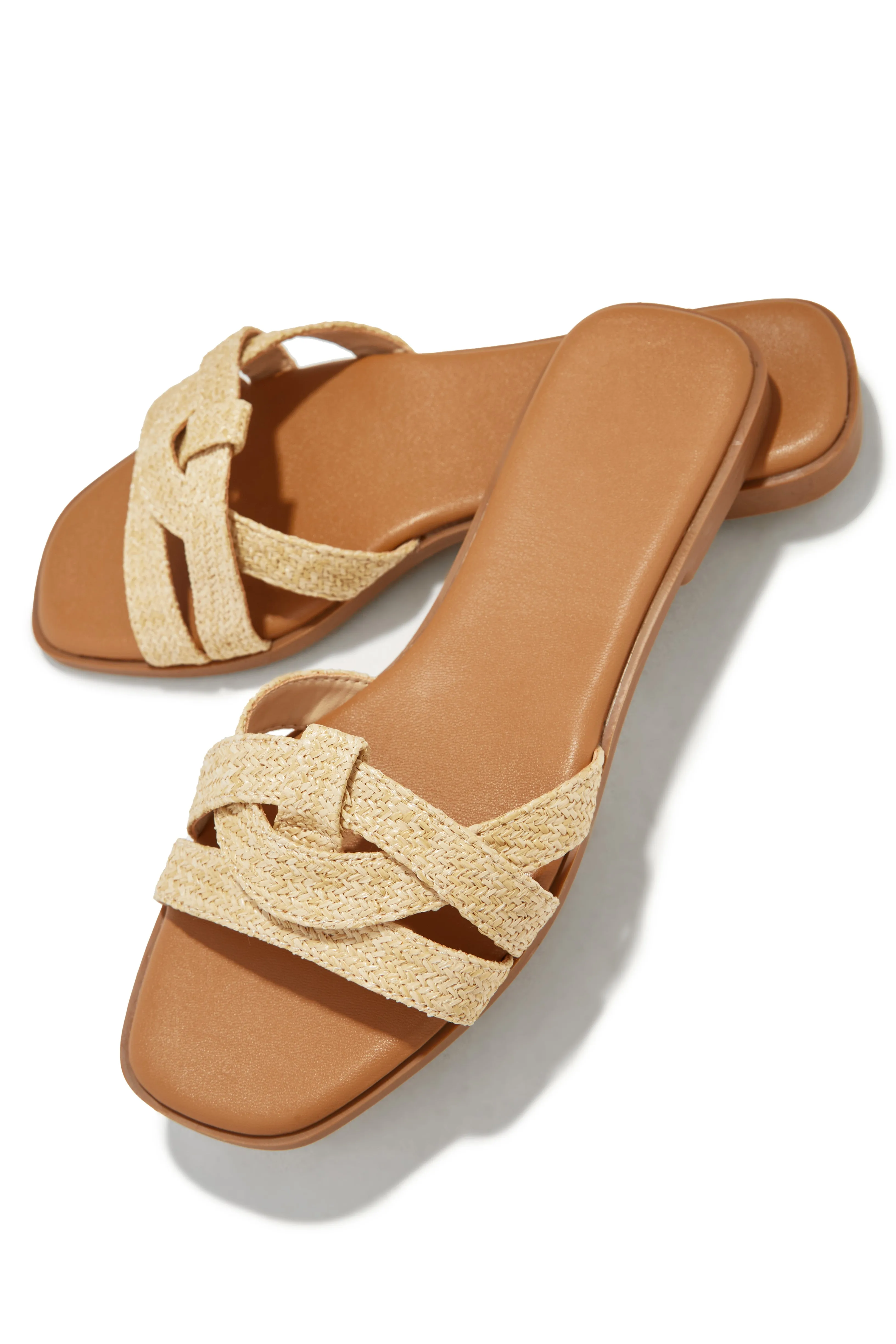 Maile Slip On Sandals - Natural