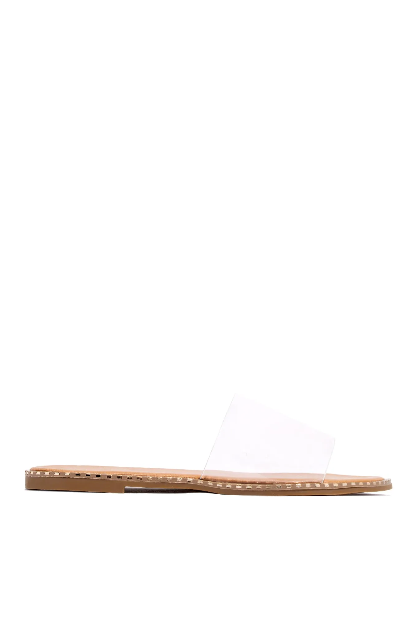 Maui Flat Slip On Sandals - Clear