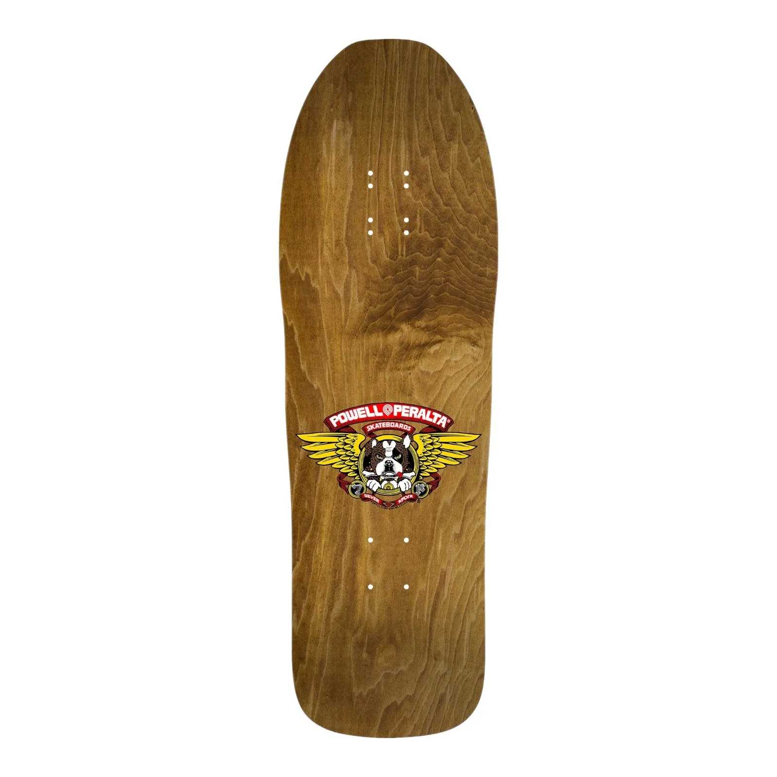 Powell Peralta Frankie Hill Bull Dog Reissue Skateboard Deck Brown Stain - 10.0” x 31.5”