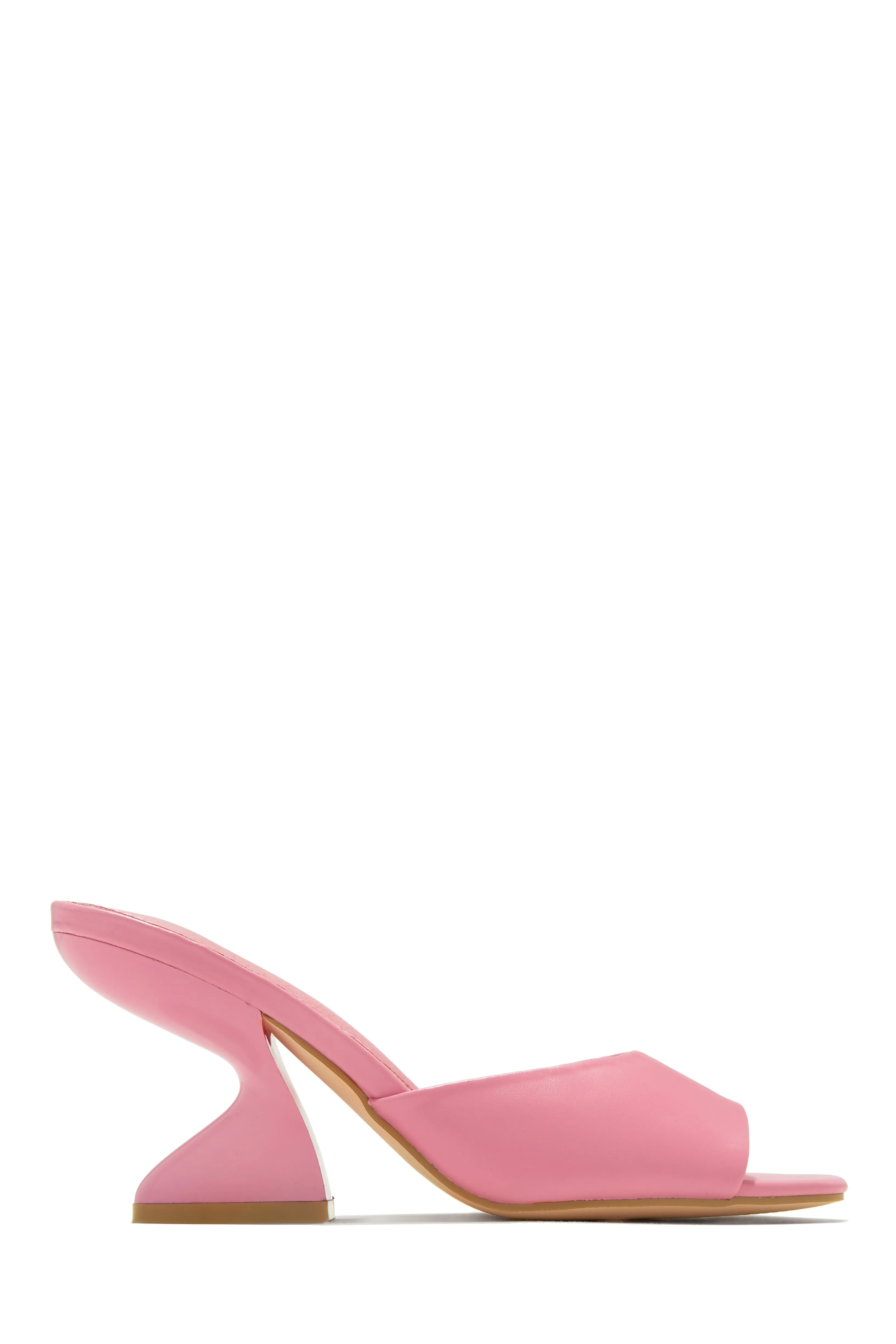 Racquel Mid Heel Mules - Nude