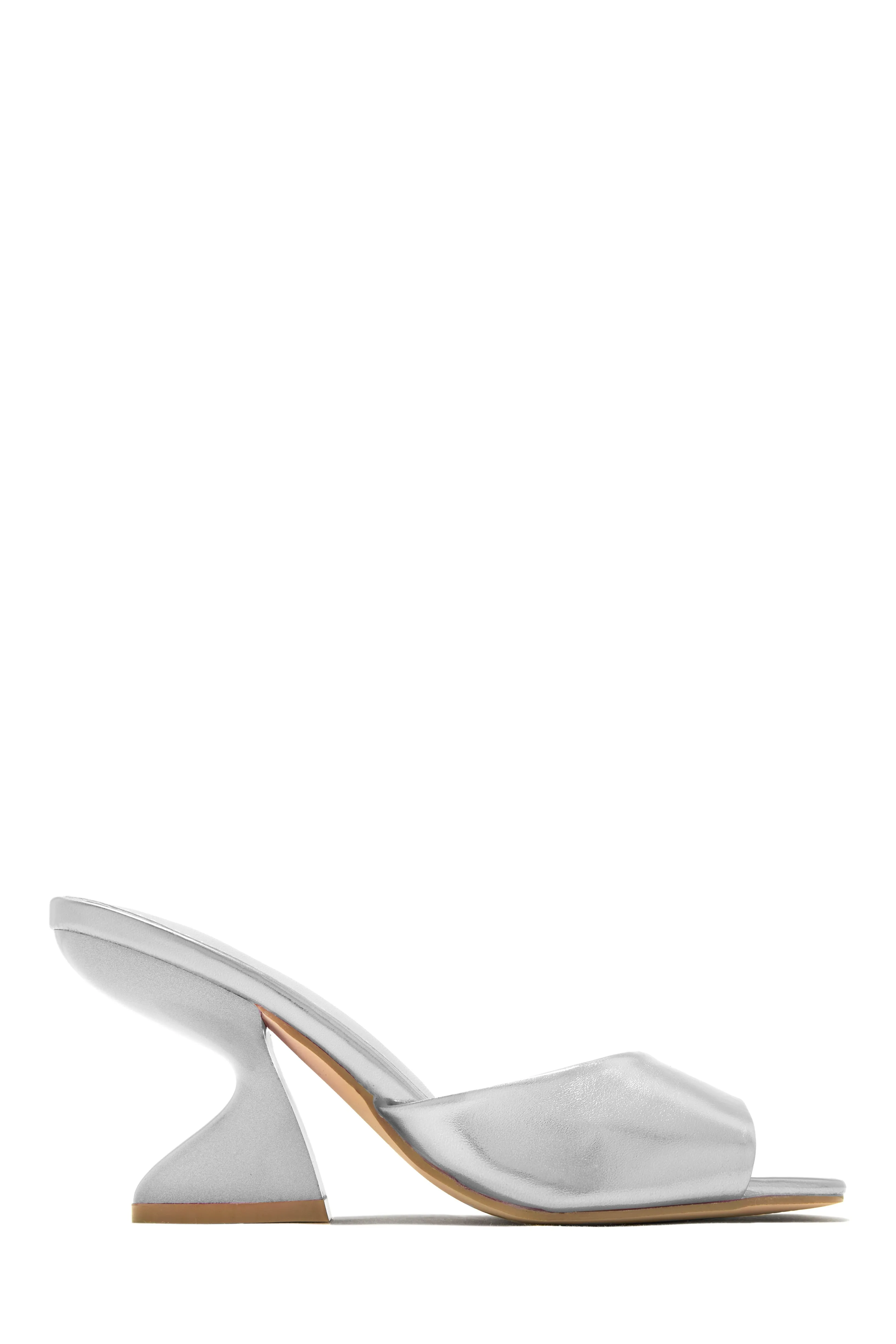 Racquel Mid Heel Mules - Nude