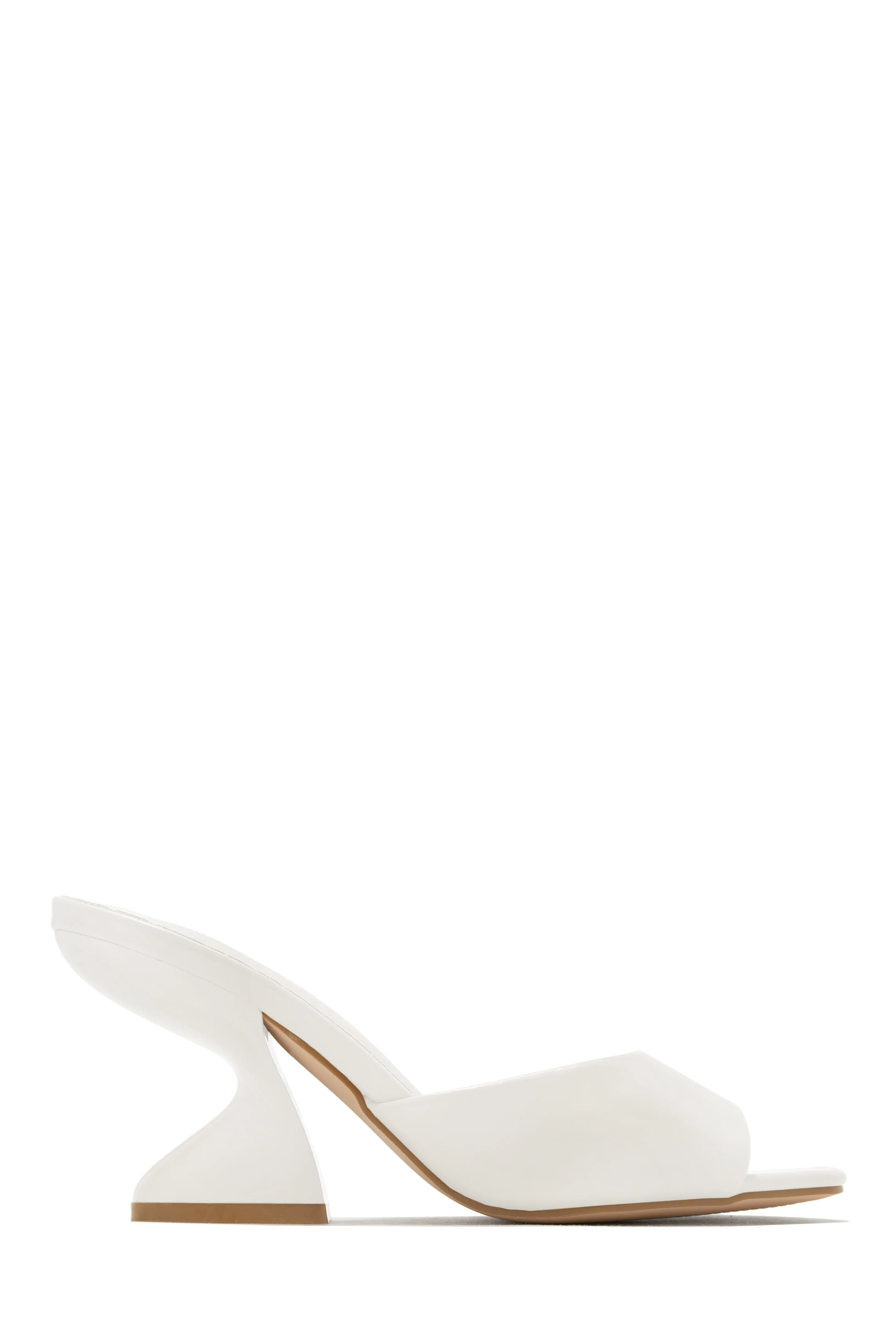 Racquel Mid Heel Mules - Nude