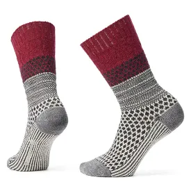 Smartwool Everyday Popcorn Cable Full Cushion Crew Socks Color: Tibetan Red