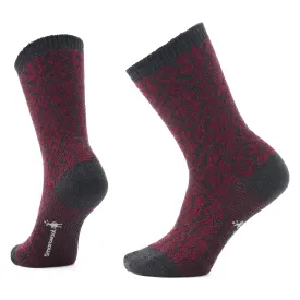 Smartwool Everyday Traditional Snowflake Crew Socks Color: Tibetan Red