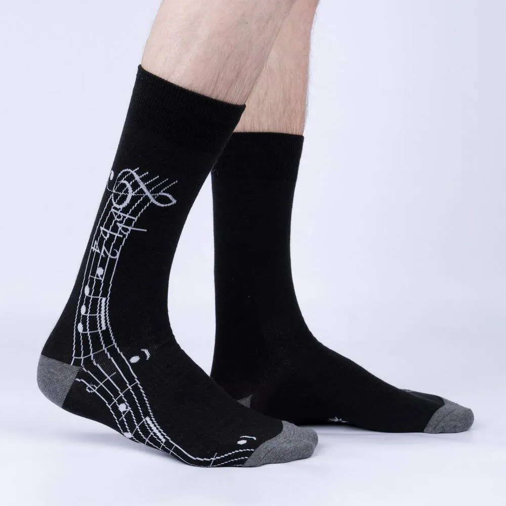 Sock It To Me Men's Crew Socks - Music is My Forte