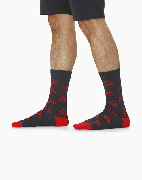 Tractor Men's Bamboo Crew Socks